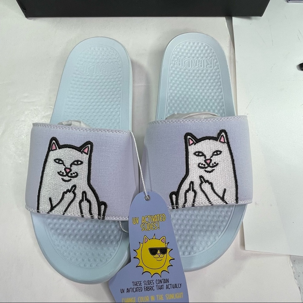 RipNDip Lord Nermal UV Sun Activated Slides Mens Size 9 & 10 Slip Ons - Picture 2 of 8
